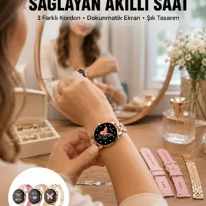 Akıllı Saat – Kalp Atış Takipli Spor Modlu Uzun Pil Ömürlü Yeni Nesil