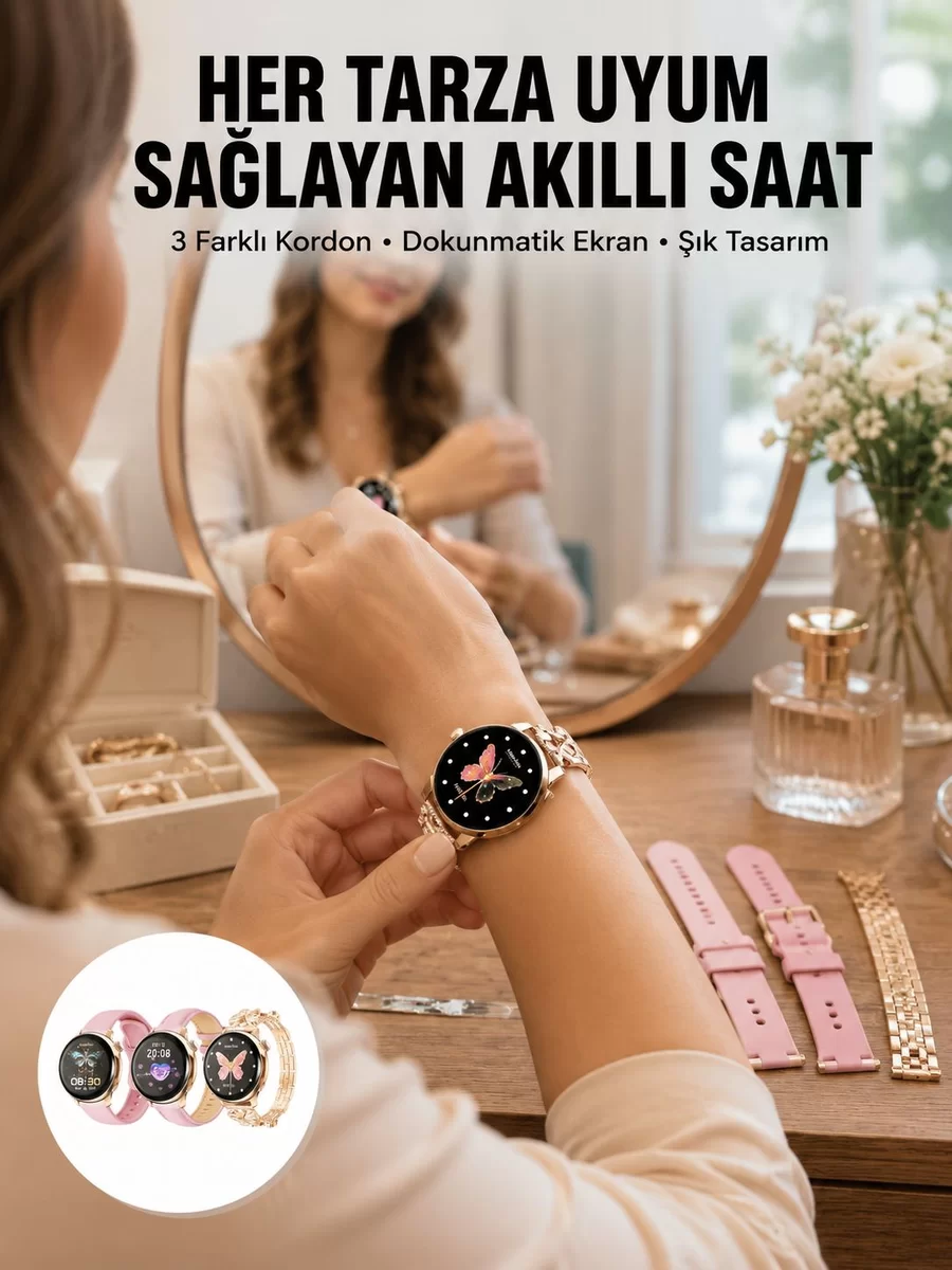 Akıllı Saat – Kalp Atış Takipli Spor Modlu Uzun Pil Ömürlü Yeni Nesil 1 Akıllı Saat – Kalp Atış Takipli Spor Modlu Uzun Pil Ömürlü Yeni Nesil
