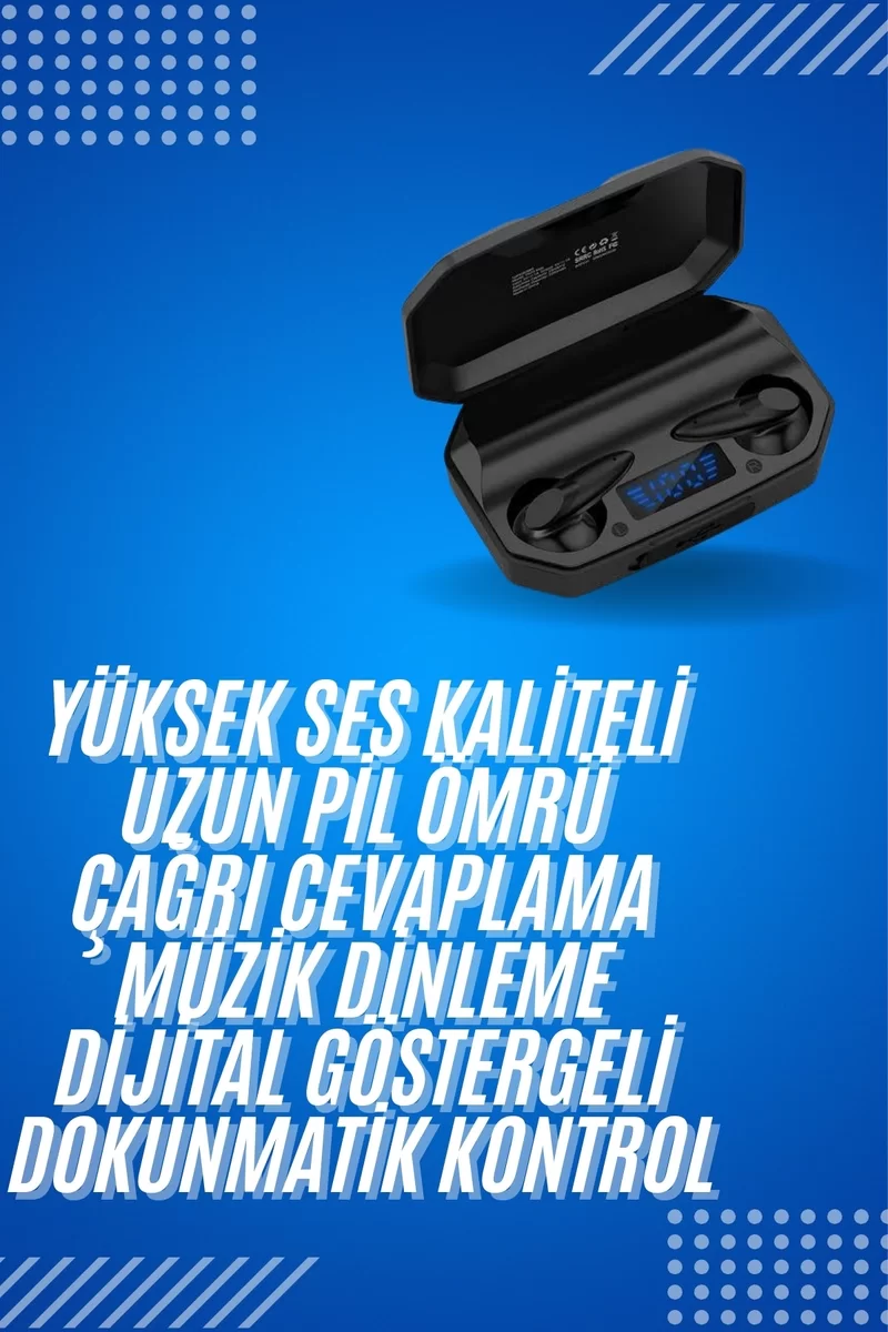 Rgb Işıklı Çift Mikrofonlu Siyah Profesyonel Oyuncu Kulaklığı Kablosuz Kulakiçi Yeni Nesil 2 Rgb Işıklı Çift Mikrofonlu Siyah Profesyonel Oyuncu Kulaklığı Kablosuz Kulakiçi Yeni Nesil - Görsel 2