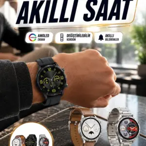 Akıllı Saat 5.0 Bluetooth Bağlantılı Sağlık ve Uyku Takibi Sosyal Medya Girişli Yeni Nesil