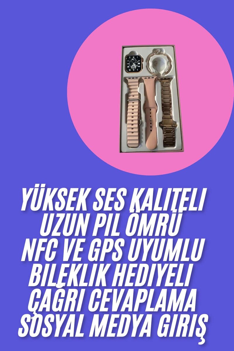 Genç Kızlara Özel Akıllı Saat 41 mm Çağrı Cevaplayabilen NFC ve GPS Uyumlu 2 Genç Kızlara Özel Akıllı Saat 41 mm Çağrı Cevaplayabilen NFC ve GPS Uyumlu - Görsel 2