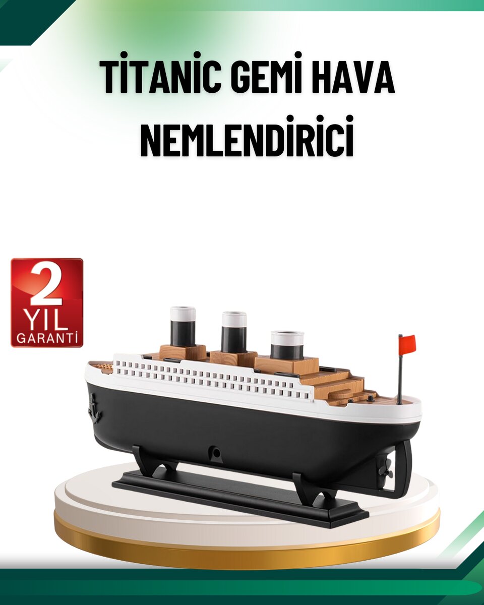 Buhar Efektli Titanik Gemi Oda Kokusu Difüzör LED Işıklı Nemlendirici 1 Buhar Efektli Titanik Gemi Oda Kokusu Difüzör LED Işıklı Nemlendirici
