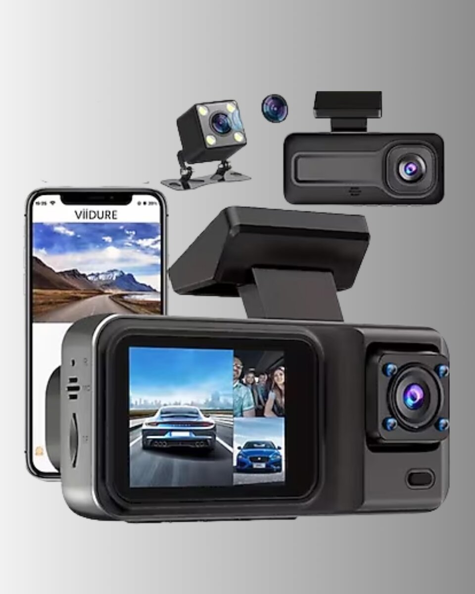 Wi-Fi Bağlantılı Full HD Araç Kamera Seti 3 Kameralı Park Koruma ve Döngü Kayıt 2 Wi-Fi Bağlantılı Full HD Araç Kamera Seti 3 Kameralı Park Koruma ve Döngü Kayıt - Görsel 2