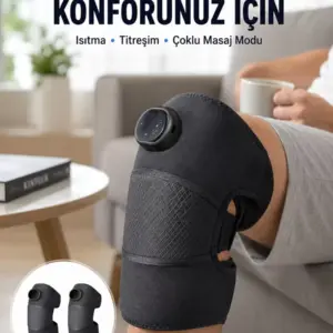 3 Seviyeli Titreşimli Isıtmalı Diz Bakım Masaj Cihazı Yeni Nesil