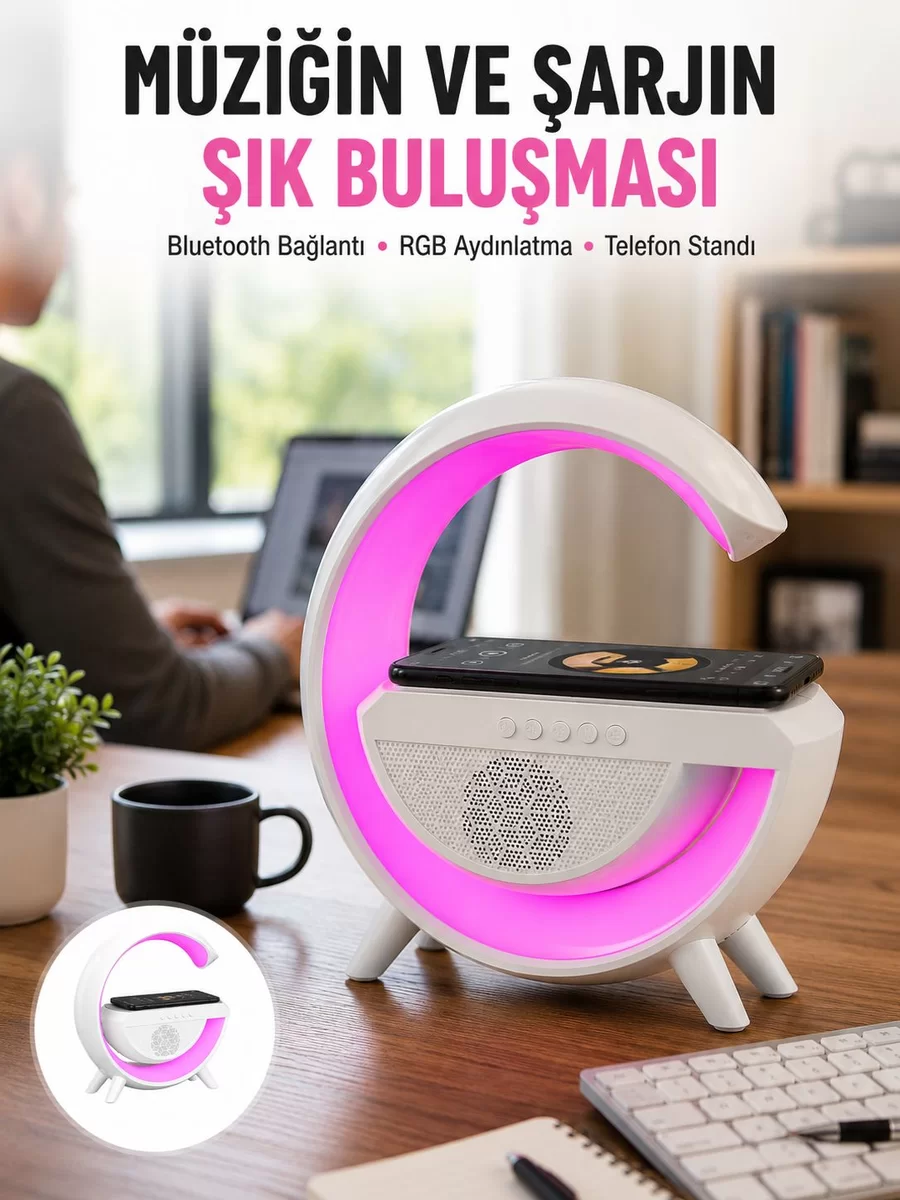 Yeni Nesil Bluetooth Hoparlör Speaker 5.0 Taşınabilir G Şeklinde Powerbankli Yeni Nesil 1 Yeni Nesil Bluetooth Hoparlör Speaker 5.0 Taşınabilir G Şeklinde Powerbankli Yeni Nesil