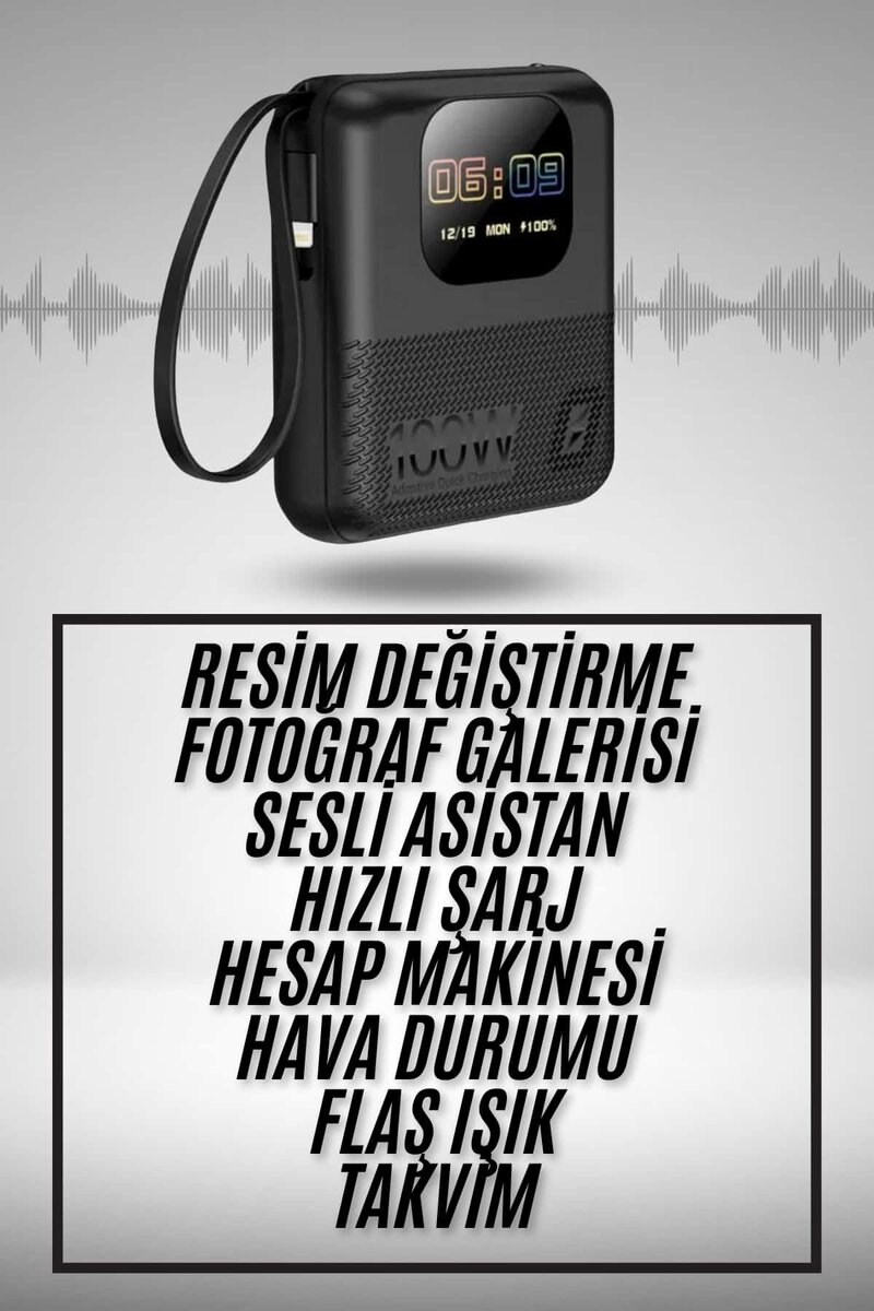Akıllı Powerbank 10.000 MAH 4 Çıkışlı Taşınabilir Dijital Göstergeli 2 Akıllı Powerbank 10.000 MAH 4 Çıkışlı Taşınabilir Dijital Göstergeli - Görsel 2