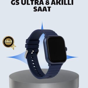 Akıllı Saat 360 mAh Çoklu Spor Modlu Lacivert Siyah Kordon