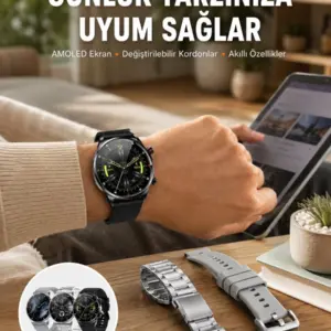 Çok Fonksiyonlu Akıllı Saat Bluetooth Bağlantılı Çağrı Cevaplayabilen Uzun Pil Ömrü Yeni Nesil
