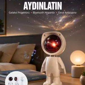 Projeksiyon Güneş Lambası Astronot Gün Batımı Projektör LED Işıklı Yeni Nesil