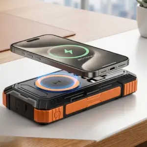 20000 mAh Powerbank Güneş Enerjili Kablosuz Şarj Hızlı Şarj Taşınabilir Batarya (Kopya)