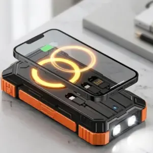 20000 mAh Powerbank Güneş Enerjili Kablosuz Şarj Hızlı Şarj Taşınabilir Batarya (Kopya)