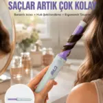Hızlı Isınan Kompakt ve Güvenli – Tüm Saç Tiplerine Uygun Kıvırma Cihazı Yeni Nesil