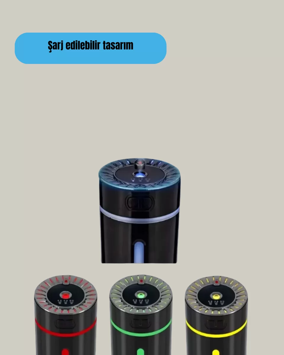 Ultrasonik Nemlendirici LED Işıklı Aromaterapi Difüzör Sessiz Çalışma Yeni Nesil 3 Ultrasonik Nemlendirici LED Işıklı Aromaterapi Difüzör Sessiz Çalışma Yeni Nesil - Görsel 3