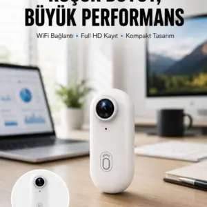 360° Klipsli Manyetik Spor Kamera Yüksek Çözünürlük Yeni Nesil