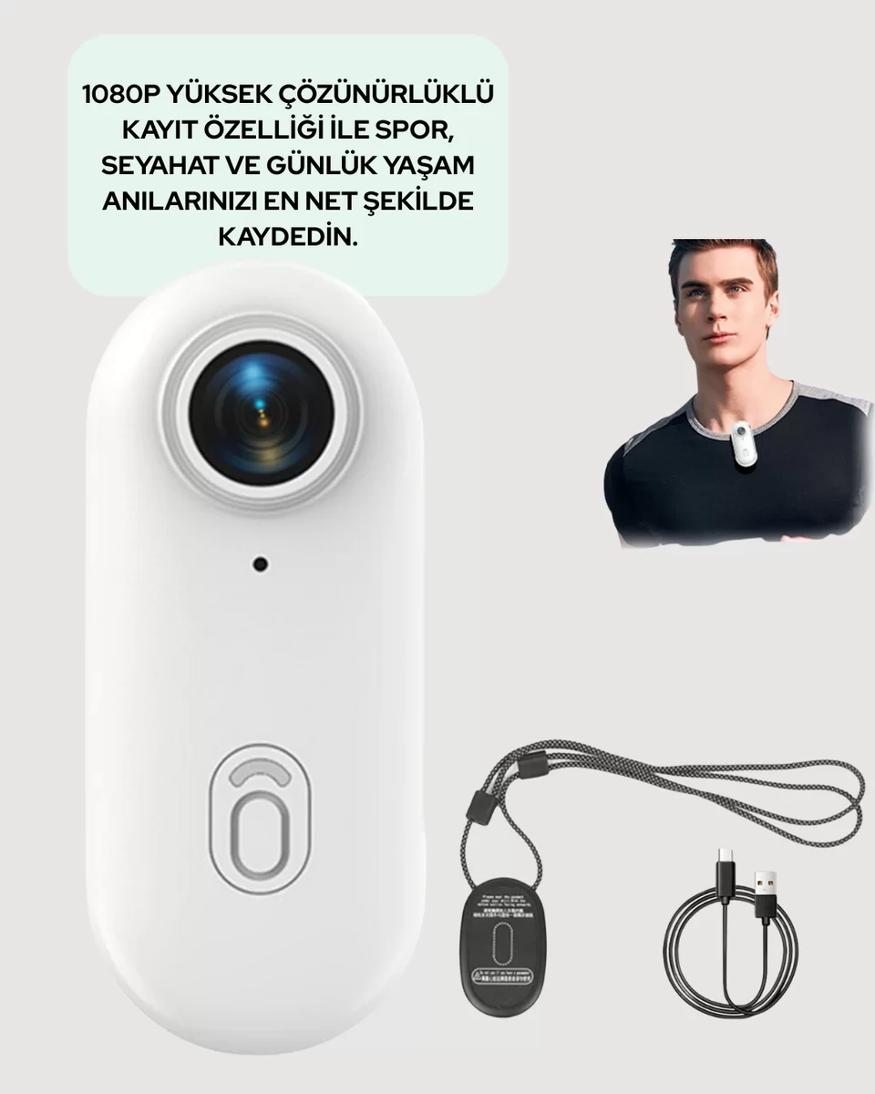 Geniş Açı Lensli WiFi Spor ve Vlog Kamerası Yeni Nesil 2 Geniş Açı Lensli WiFi Spor ve Vlog Kamerası Yeni Nesil - Görsel 2