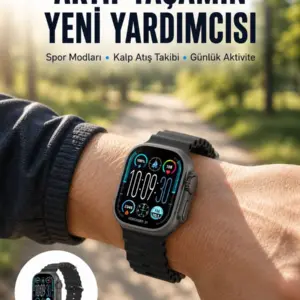 AMOLED Ultra Akıllı Saat 15 Gün Batarya Güçlü Ekran Yeni Nesil
