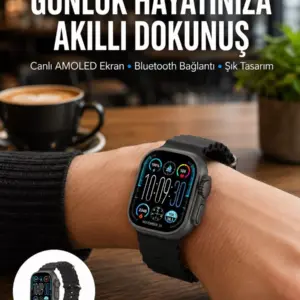 AMOLED Akıllı Saat Bluetooth Arama Su Geçirmez Yeni Nesil