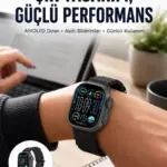 AMOLED Ekran 49mm Ultra Tasarım 3 Kordonlu Akıllı Saat Yeni Nesil