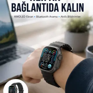AMOLED Akıllı Saat 49mm Bluetooth Arama Spor ve Sağlık Yeni Nesil