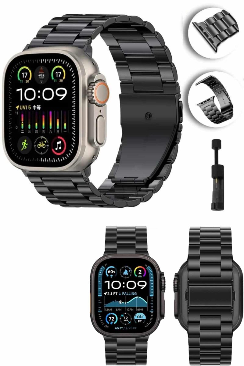 Akıllı Saat Arama Konuşma GPS ve NFC Özelliği 3 Kordonlu Amoled Ekran 3 Akıllı Saat Arama Konuşma GPS ve NFC Özelliği 3 Kordonlu Amoled Ekran - Görsel 3