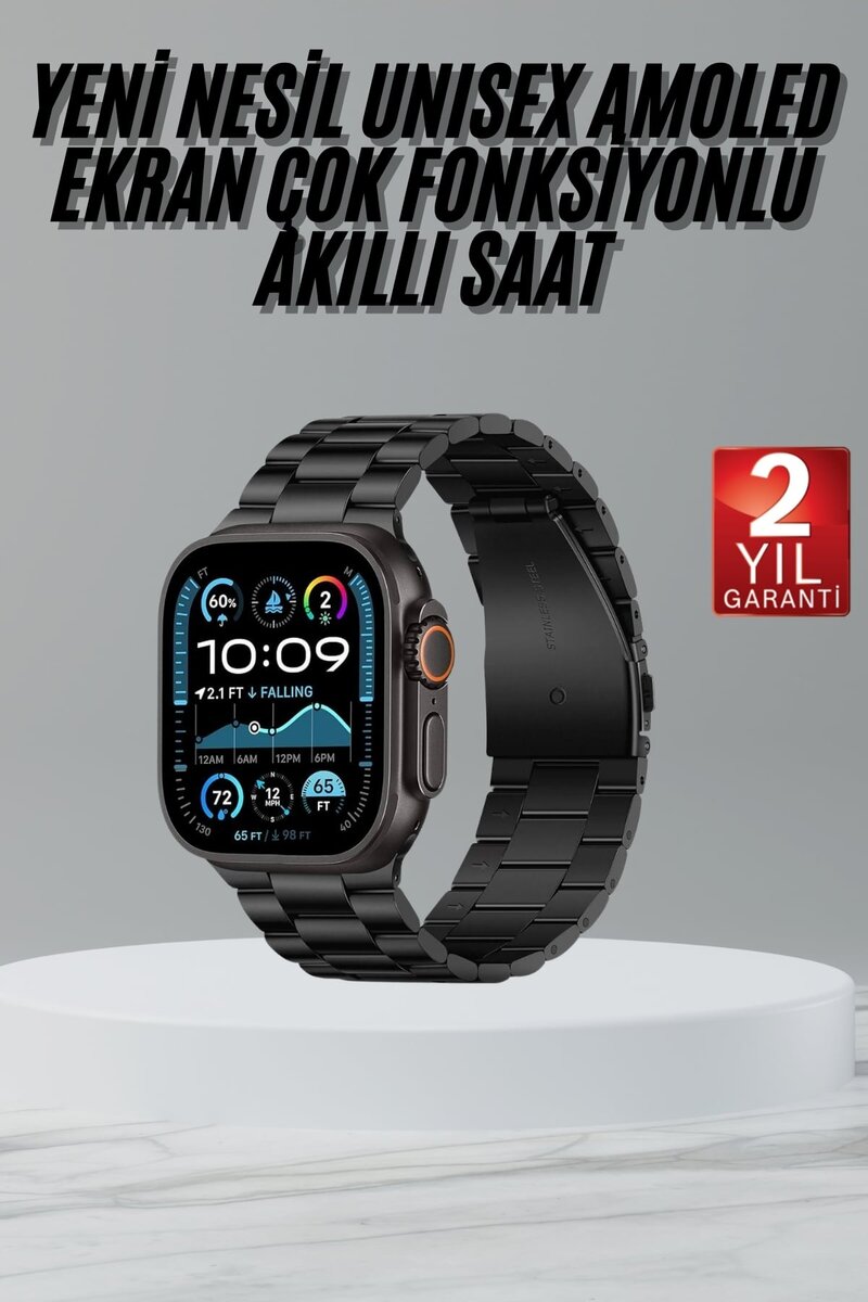 Ultra 3 Kordonlu Amoled Ekran Akıllı Saat Çok Fonksiyonlu Uyku ve Sağlık Takibi 1 Ultra 3 Kordonlu Amoled Ekran Akıllı Saat Çok Fonksiyonlu Uyku ve Sağlık Takibi