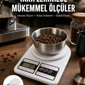 Hassas Ölçüm İçin Dijital Mutfak Tartısı – 10 Kg Kapasiteli Yeni Nesil