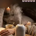 Mini Nemlendirici 5 Esans Hediyeli LED Işıklı Taşınabilir Aromaterapi Buhar Makinesi