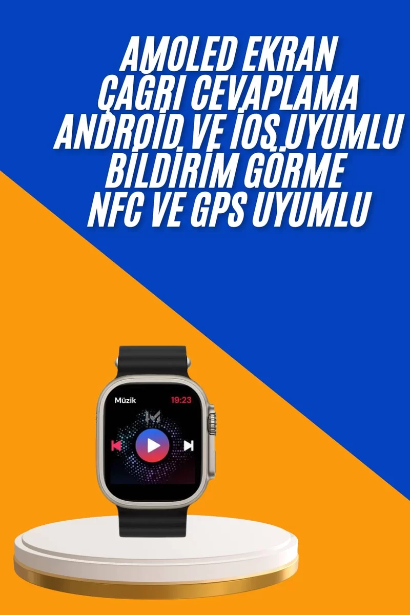Akıllı Saat Çok Fonksiyonlu Unısex Sosyal Medya Girişli Bluetooth Bağlantılı Yeni Nesil 2 Akıllı Saat Çok Fonksiyonlu Unısex Sosyal Medya Girişli Bluetooth Bağlantılı Yeni Nesil - Görsel 2