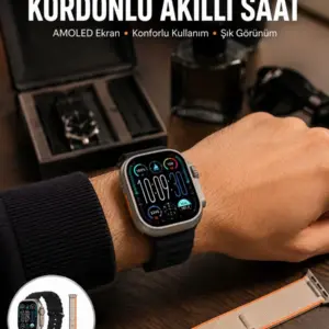 Akıllı Saat Çok Fonksiyonlu Unısex Sosyal Medya Girişli Bluetooth Bağlantılı Yeni Nesil