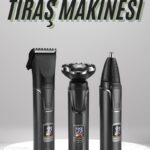Dijital Göstergeli 3 Başlıklı Tıraş Makinesi Islak Kuru Lazer Öncesi Günlük