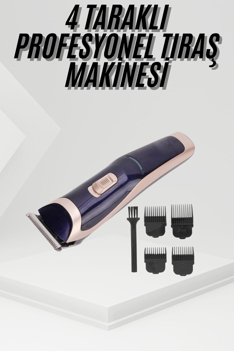 Tıraş Makinesi 4 Başlıklı Paslanmaz Çelik Bıçaklı Tüm Saç Tiplerine Uygun 1 Tıraş Makinesi 4 Başlıklı Paslanmaz Çelik Bıçaklı Tüm Saç Tiplerine Uygun