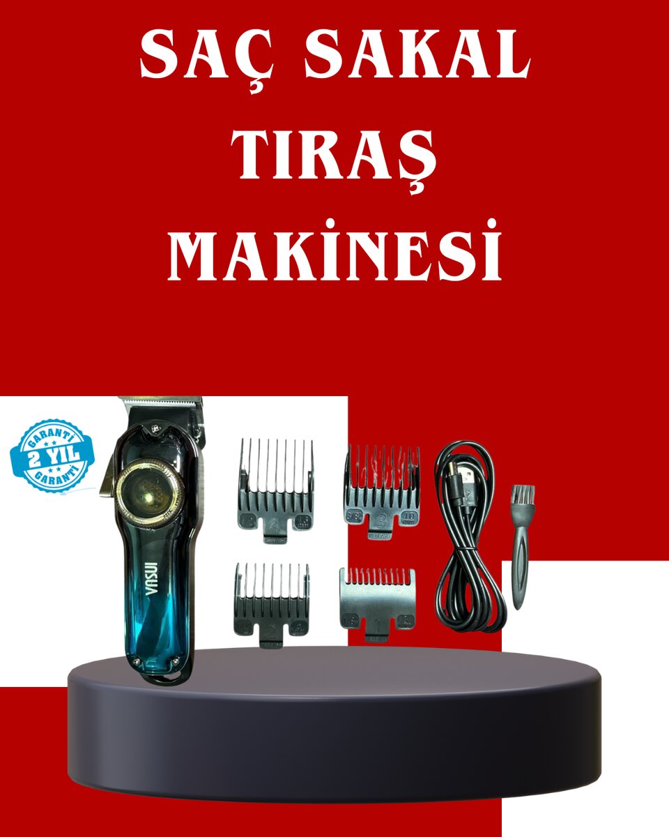 Uzun Çalışma Süreli LCD Göstergeli Saç Kesme Makinesi 1 Uzun Çalışma Süreli LCD Göstergeli Saç Kesme Makinesi