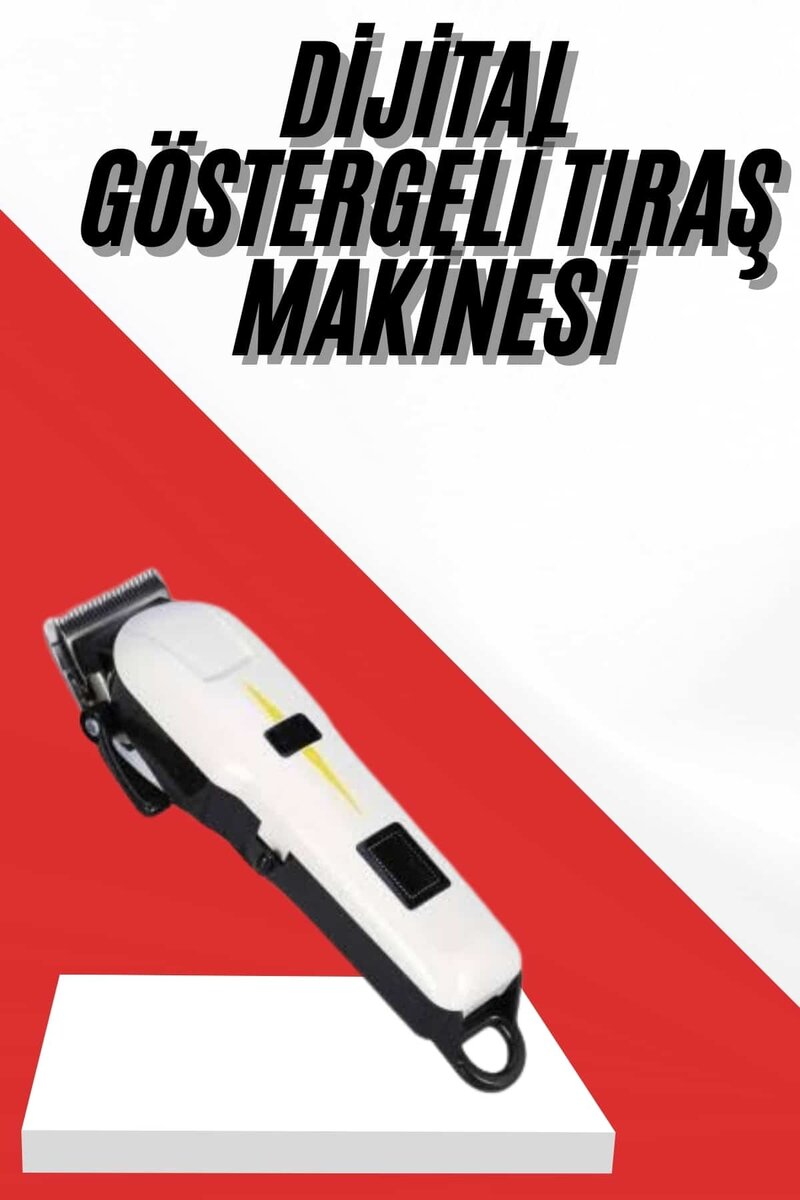 Profesyonel Şarjlı Tıraş Makinesi Turbo Kablosuz Saç Kesme Makinesi 1 Profesyonel Şarjlı Tıraş Makinesi Turbo Kablosuz Saç Kesme Makinesi