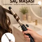 25 mm Seramik Saç Maşası Kalın Bukle ve Hacimli Dalga İçin Yeni Nesil
