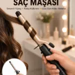 Profesyonel 25 mm Saç Maşası Kalın Bukle Etkili Yeni Nesil