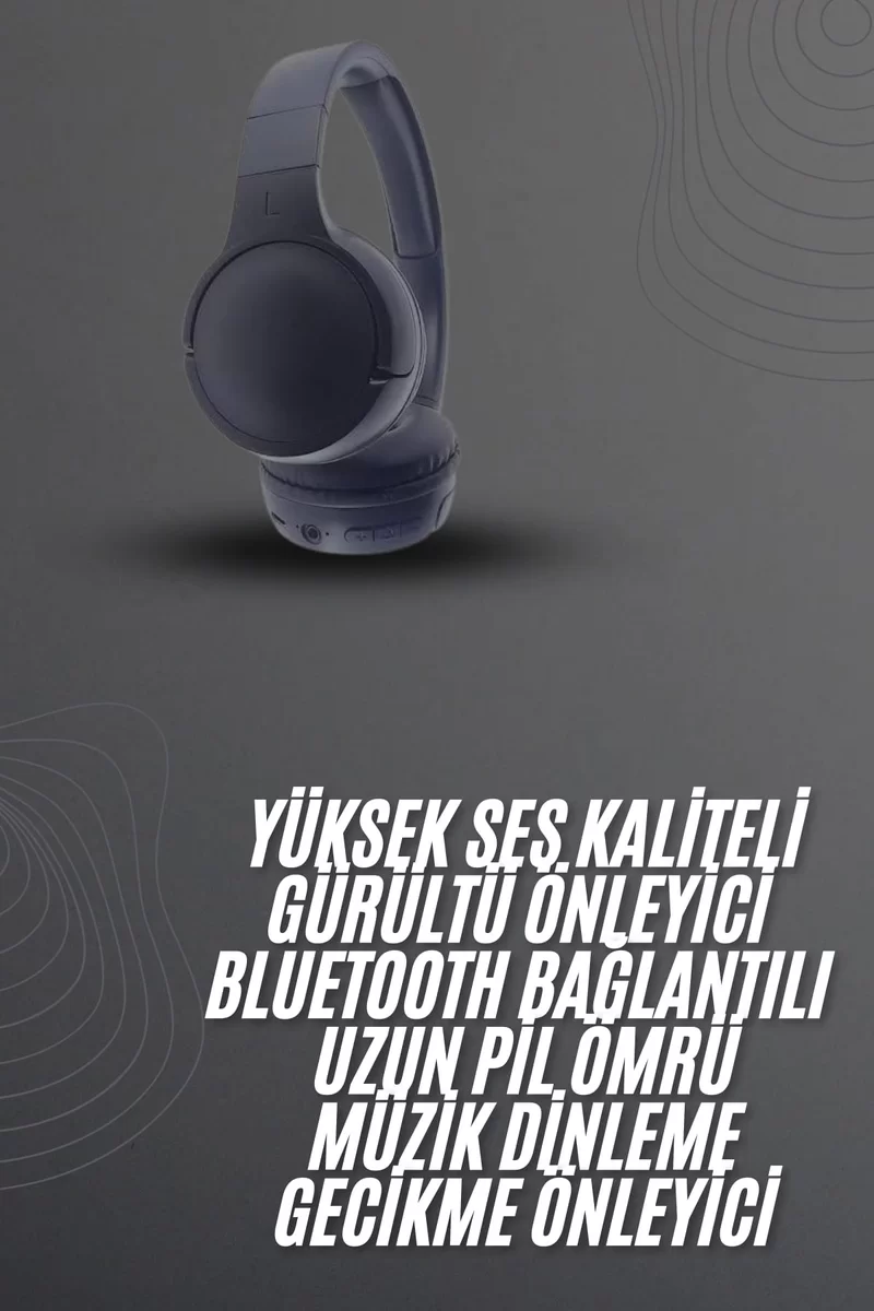 Kablosuz Bluetooth Kulaklık Kulak Üstü Ayarlanabilir Uzun Ömürlü Yeni Nesil 2 Kablosuz Bluetooth Kulaklık Kulak Üstü Ayarlanabilir Uzun Ömürlü Yeni Nesil - Görsel 2