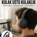 Kablosuz Bluetooth Kulaklık Kulak Üstü Ayarlanabilir Uzun Ömürlü Yeni Nesil
