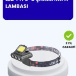 800 Lumen LED Kafa Lambası COB ve XPE Led Type C Şarjlı Ayarlanabilir