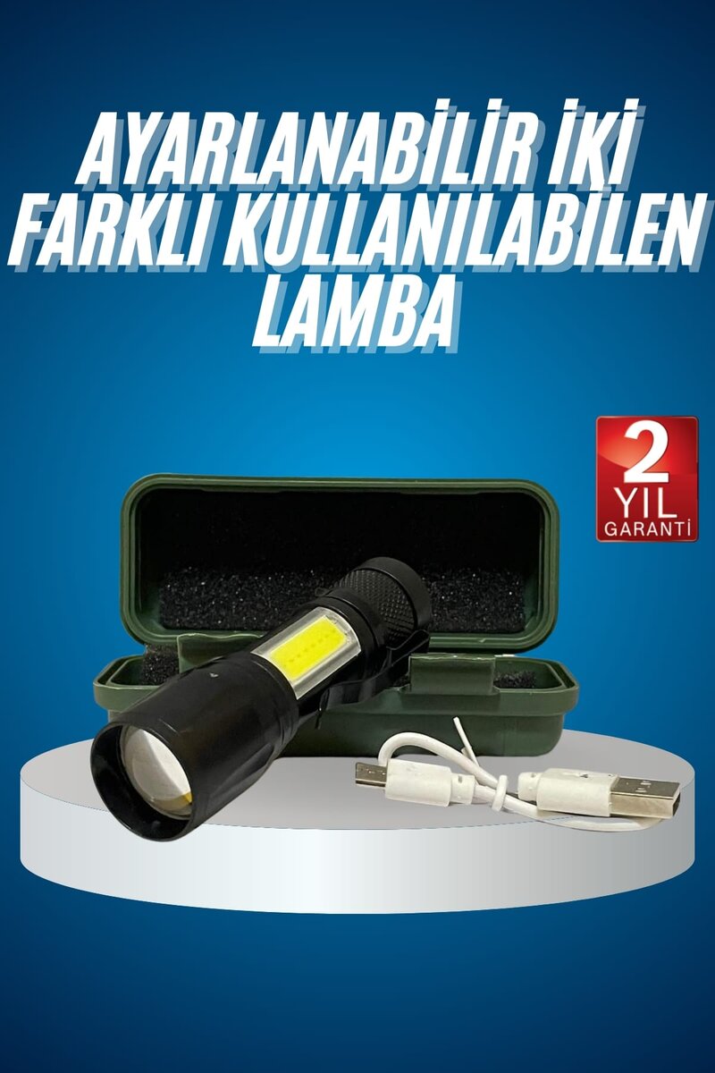 Led Lamba El Feneri Küçük Taşınabilir USB Şarjlı Acil Durum Lambası 1 Led Lamba El Feneri Küçük Taşınabilir USB Şarjlı Acil Durum Lambası
