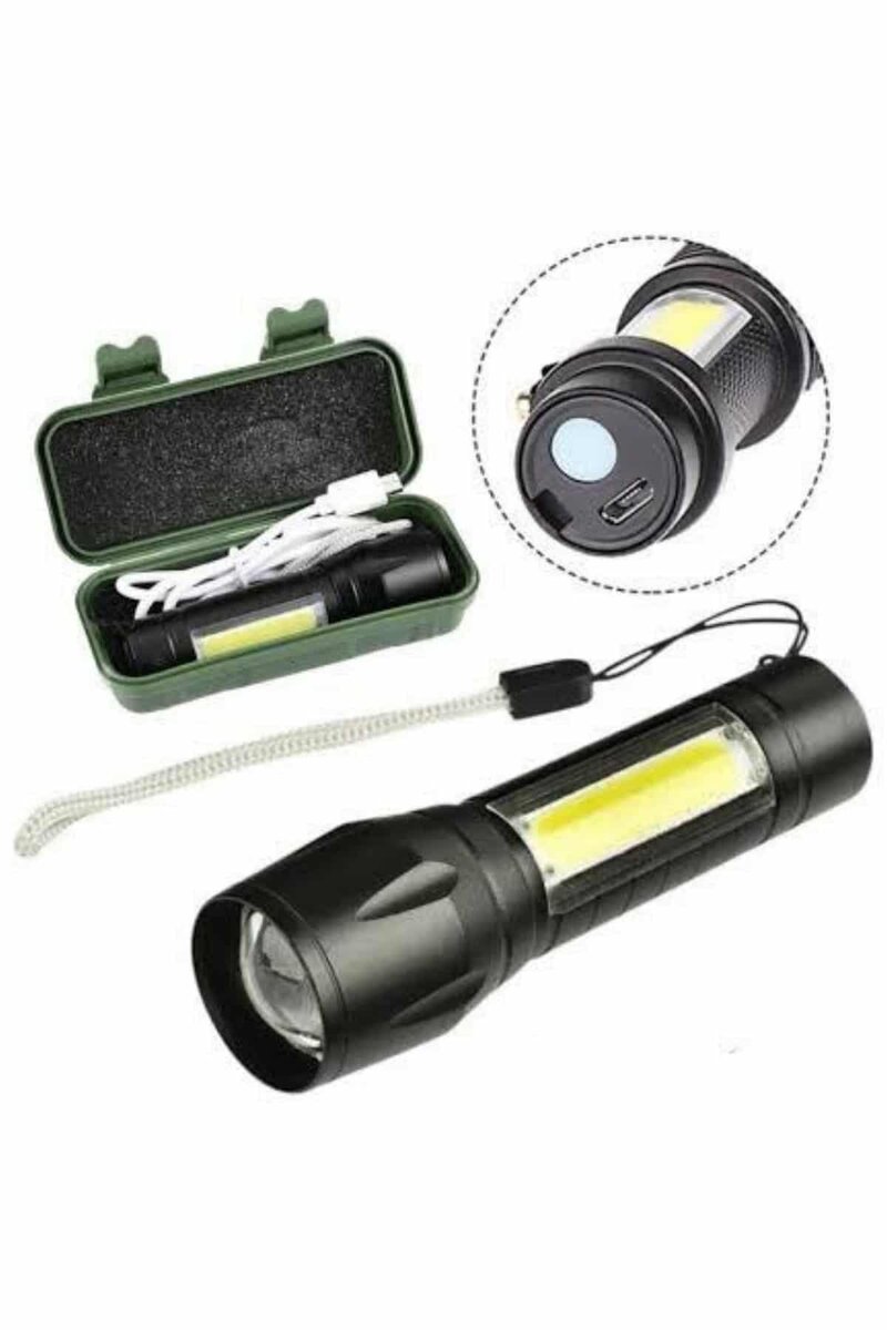 Led Lamba El Feneri Küçük Taşınabilir USB Şarjlı Acil Durum Lambası 2 Led Lamba El Feneri Küçük Taşınabilir USB Şarjlı Acil Durum Lambası - Görsel 2