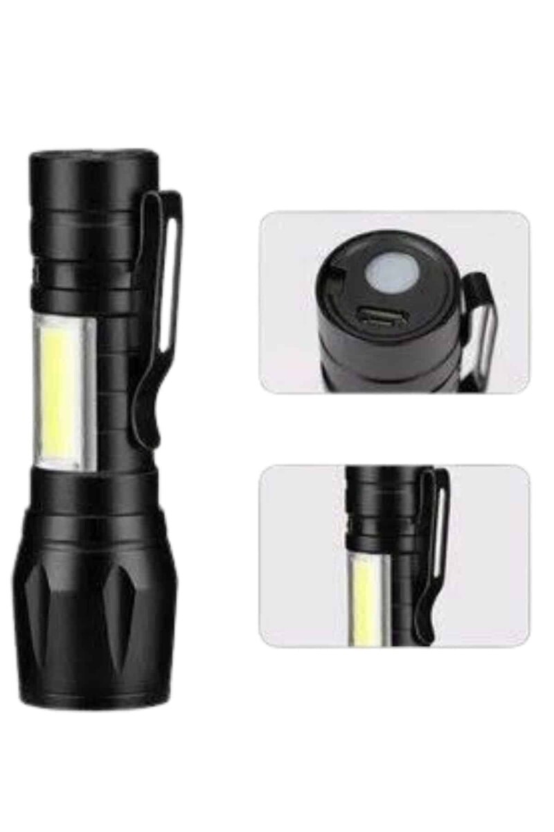 Led Lamba El Feneri Küçük Taşınabilir USB Şarjlı Acil Durum Lambası 3 Led Lamba El Feneri Küçük Taşınabilir USB Şarjlı Acil Durum Lambası - Görsel 3