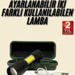 Uzun Menzilli Şarjlı El Feneri Uzun Ömürlü Led Işık Lamba
