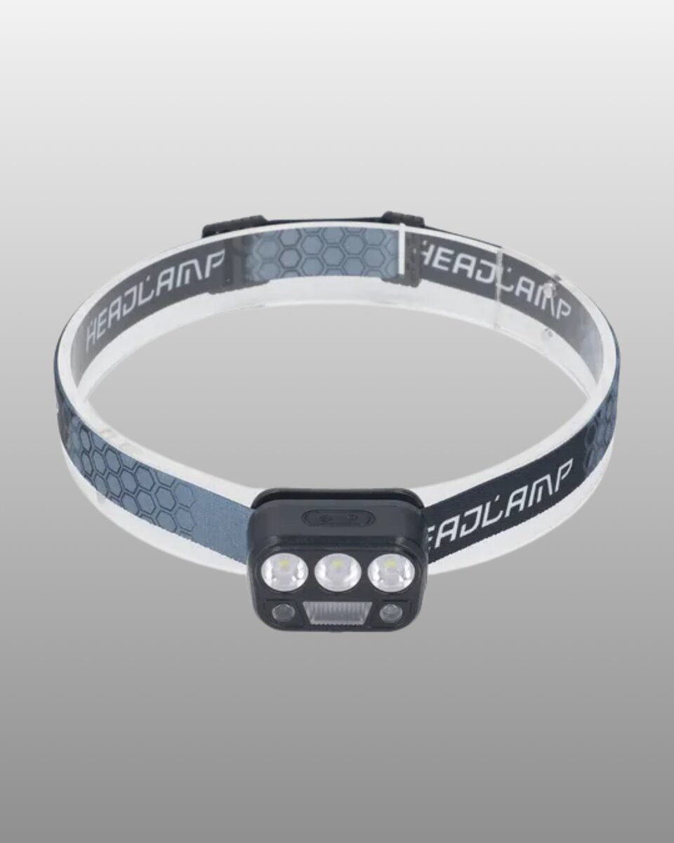 300 Lümen Sensörlü LED Kafa Lambası USB Şarjlı SOS Modlu 2 300 Lümen Sensörlü LED Kafa Lambası USB Şarjlı SOS Modlu - Görsel 2