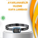 Su Geçirmez LED Kafa Lambası 53 Çalışma Modu Güç Ekranlı
