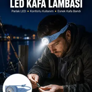 Kampçı Kafa Lambası Su Geçirmez Çok Modlu LED Yeni Nesil