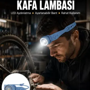 Hafif ve Taşınabilir Kamp Kafa Lambası Ayarlanabilir Işık Yeni Nesil