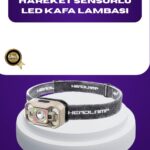 Wave Sensörlü LED Kafa Lambası Şarjlı Ayarlanabilir Işık
