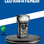 Şarjlı LED Kafa Lambası Manyetik Klipsli El Sensörlü Çok Fonksiyonlu