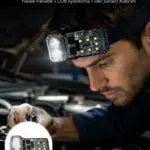 3 Fonksiyonlu LED Far El Feneri Çalışma Lambası Uzun Pil Ömürlü Yeni Nesil