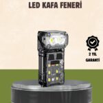 3’ü 1 Arada LED Far Şarj Edilebilir Sensörlü Manyetik 10 Saat Kullanım